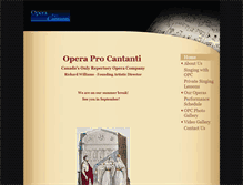 Tablet Screenshot of procantanti.com